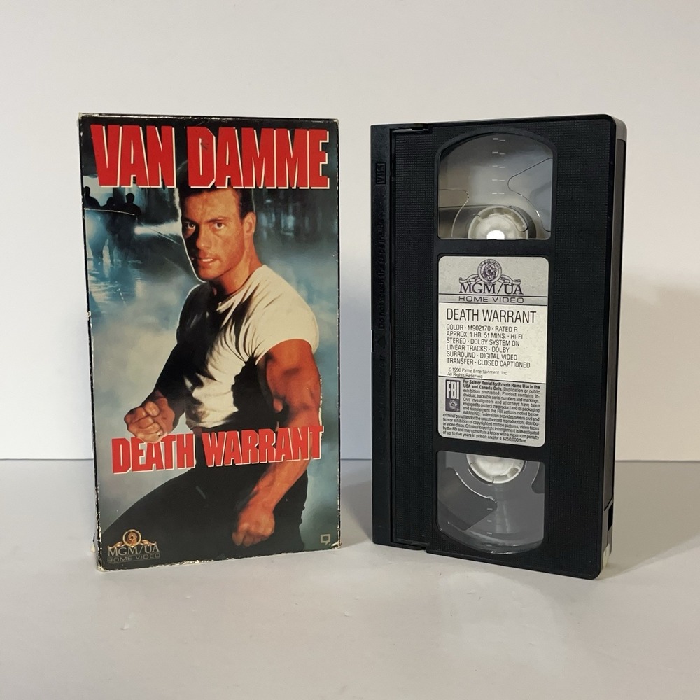 Death Warrant VHS 1991 Jean-Claude Van Damme VG/Clean Copy